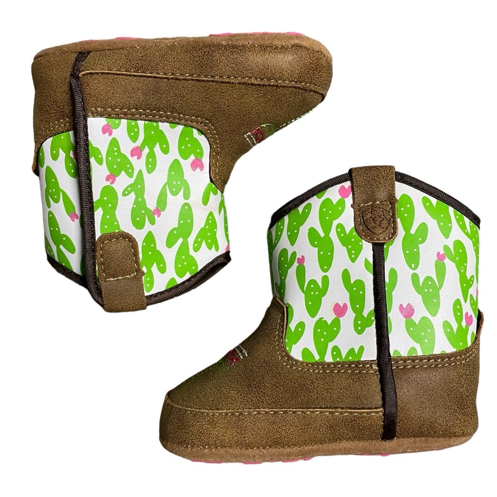 Ariat Kids Boots Green Cactus Print